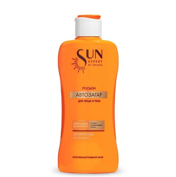 Изображение товара Лосьон-автозагар Sun Expert для лица и тела Krassa 180мл Лосьон-автозагар Sun Expert для лица и тела Krassa 180мл фотография