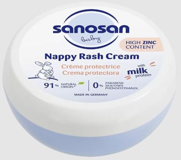 Изображение товара Детский крем защитный от опрелостей Sanosan 150мл Детский крем защитный от опрелостей Sanosan 150мл фотография