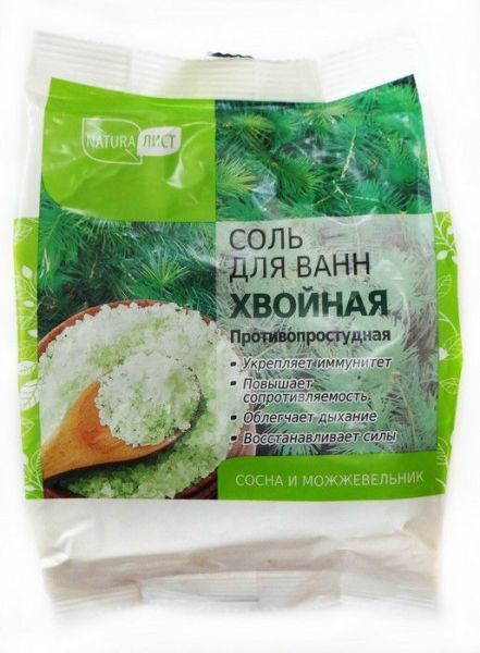 Изображение товара Натуралист Соль для ванн «Хвойная», 500г Натуралист Соль для ванн «Хвойная», 500г фотография