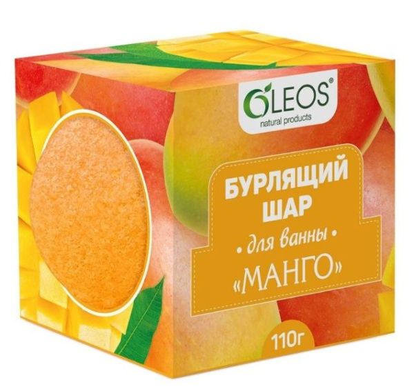 Изображение товара Бурлящий шар Манго Oleos 110г Бурлящий шар Манго Oleos 110г фотография