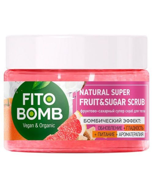 Изображение товара Фруктово-сахарный скраб для тела серии Fito Bomb 250мл Фруктово-сахарный скраб для тела серии Fito Bomb 250мл фотография