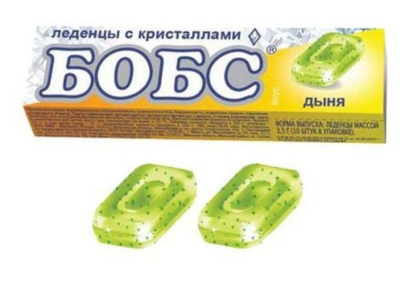 Изображение товара Бобс леденцы Дыня с кристаллами Бобс леденцы Дыня с кристаллами фотография