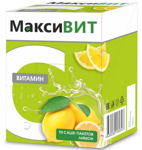 Напиток МаксиВит со вкусом Лимона 10шт фотография